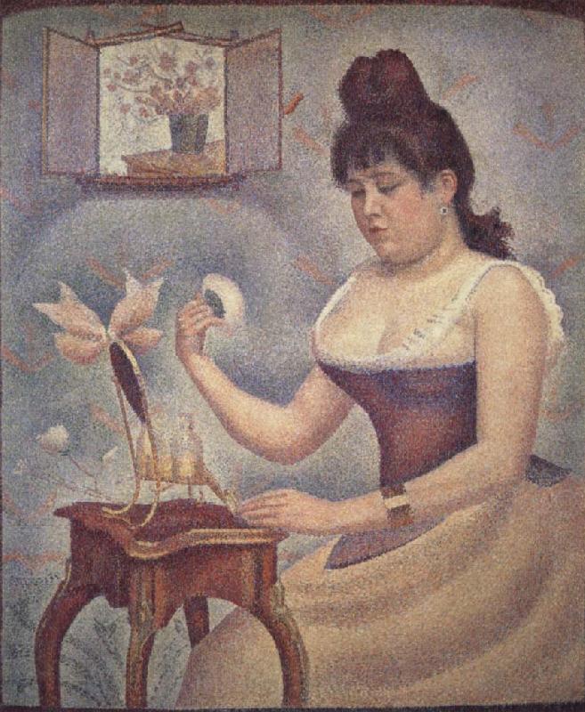 Georges Seurat Young woman Powdering Herself